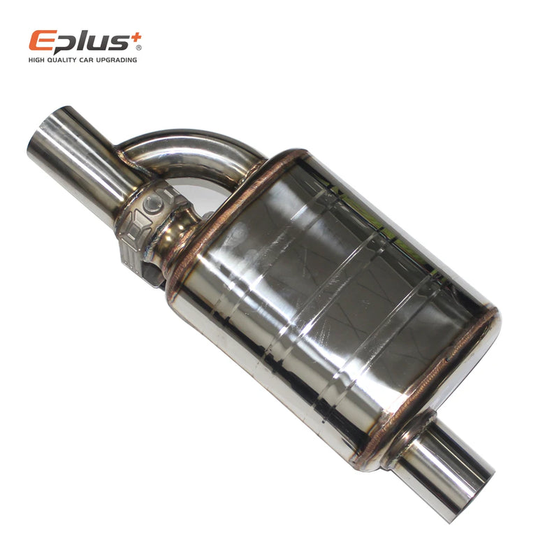 EPLUS Car Exhaust System Electric Valve Control Exhaust Pipe Kit Adjustable Valve Angle Silencer Stainless Universal 51 63 70 76
