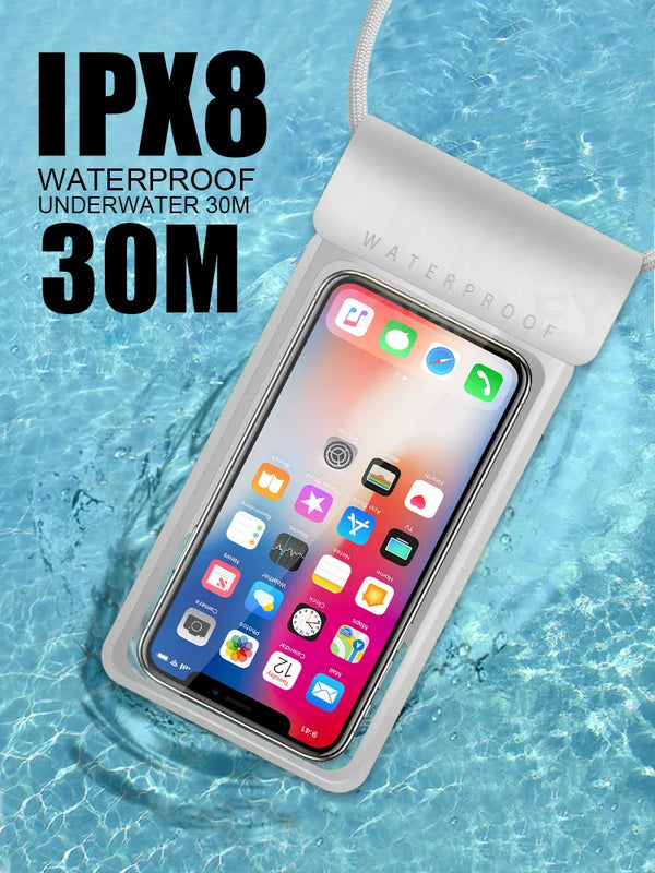 IPX8 Universal Waterproof Case For iPhone 12 11 13 Pro Max X 15 14 Huawei Xiaomi Samsung Case Water Proof Bag Mobile Phone Cover