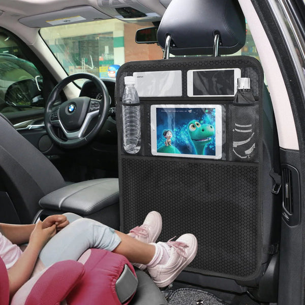 2PCS Car Back Seat Organiser Travel Storage Bag Organizer iPad with Pocket Holder Anti Dirty Cover Auto Travel Storage