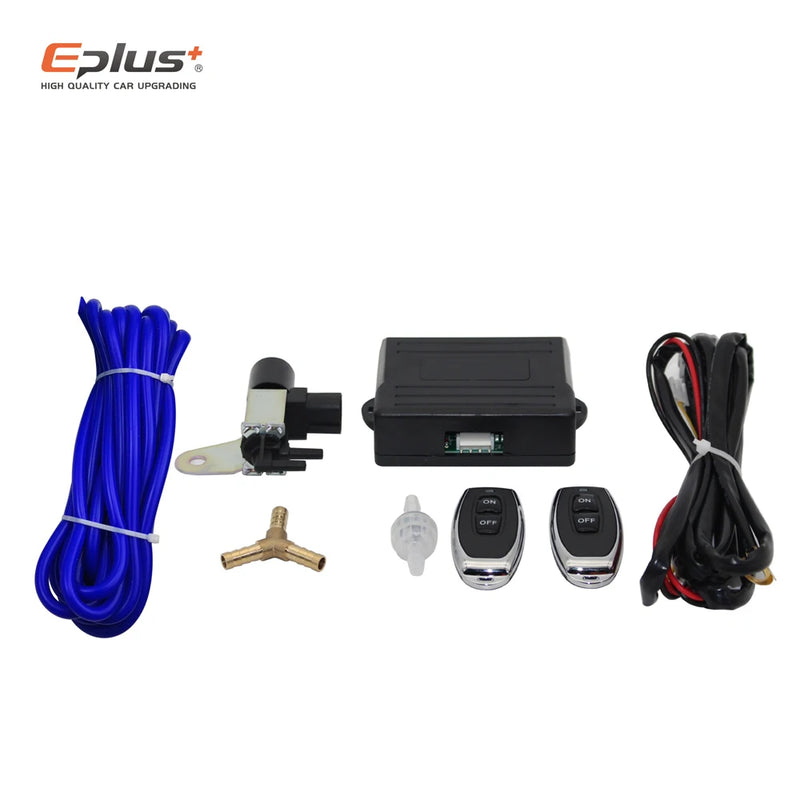 EPLUS Car Exhaust Pipe Control Valve Sets Vacuum Controller Device Remote Kit Controller Switch Universal 51 63 76MM