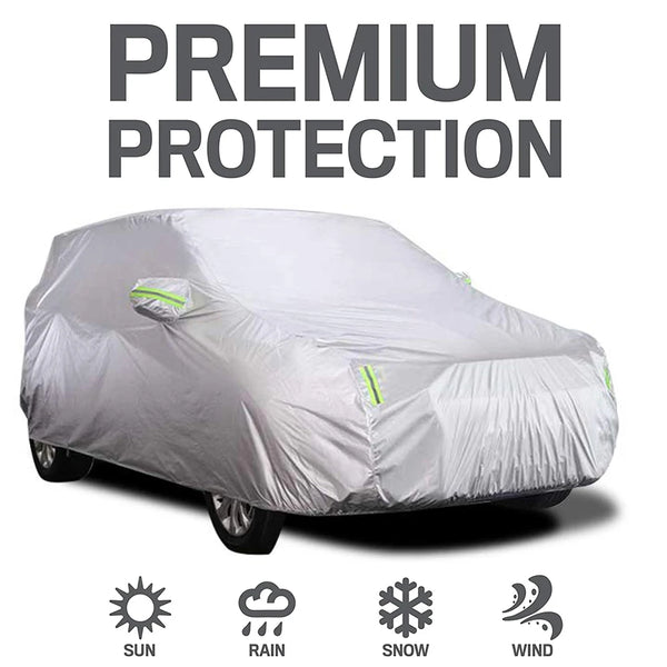 Car Covers Outdoor Sun Protection Cover Car Reflector Dust Rain Snow Protective Cover Car Goods for 4X4/SUV Business