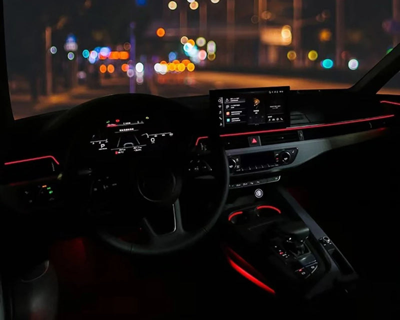 32 Colors Dashboard Trim Ambient Light For Audi A4 B9 2017-2023 Neon Light Instrument Led Strip Decoration
