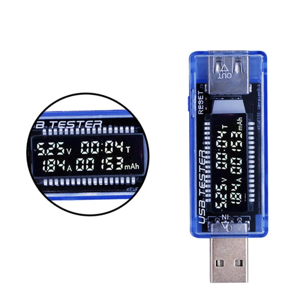 LCD Voltmeter USB  QC2.0 Charger Capacity Current Detector Voltage Tester Meter voltimetro For Cell Phone Power Bank 20%off