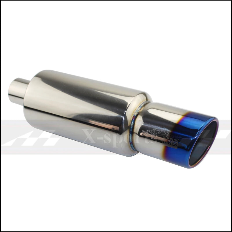 Car Motorbike Exhaust System Exhaust Pipe Muffler Tip Universal Stainless Steel ID 51MM 57MM 63MM Outlet 89mm Silencer Tail Pipe