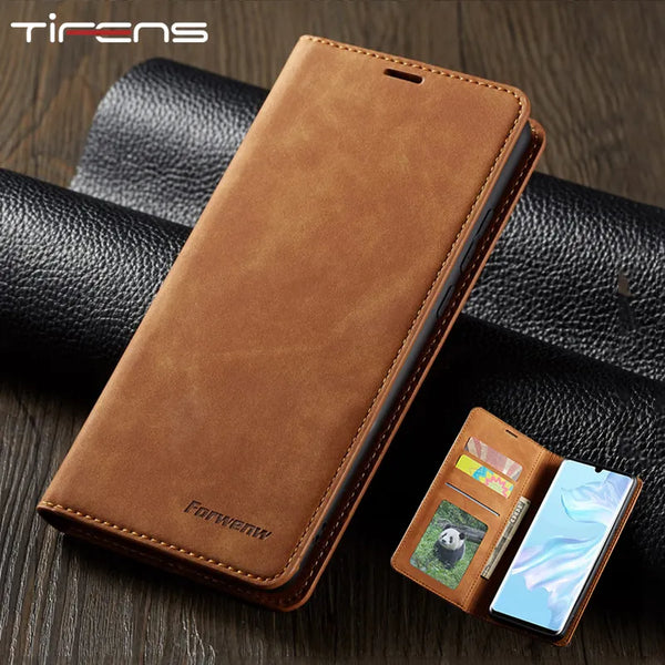 Magnetic Leather Case For Huawei P40 Mate 30 20 P30 P20 Pro Lite P Smart Plus 2020 2019 Honor10lite Wallet Card Flip Phone Cover
