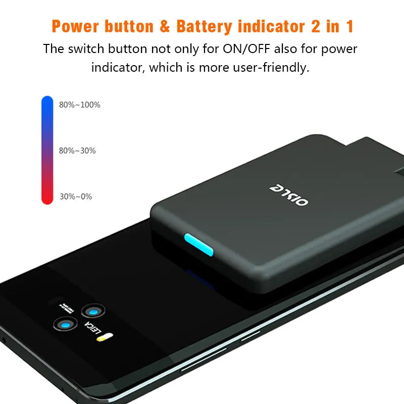 OISLE Type C Mini Charging Portable Power Bank USBC External Battery Charger For Xiaomi 10 9/LG G5/Samsung S8/Nokia X7/Huawei P9