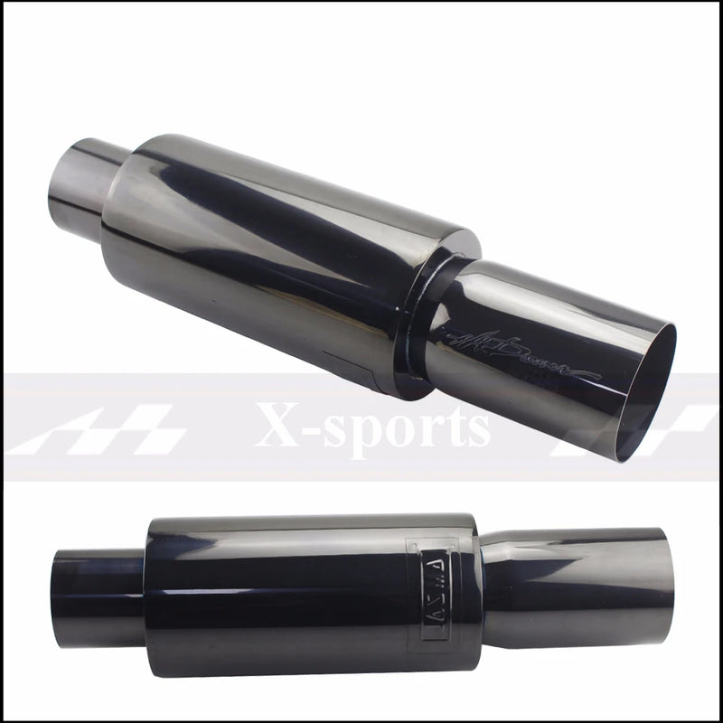 Car Exhaust Pipe Mufflers Tail Universal High Quality Stainless Steel Exhaust Systems Racing Mufflers 2"2.5"To 3" Free Shipping