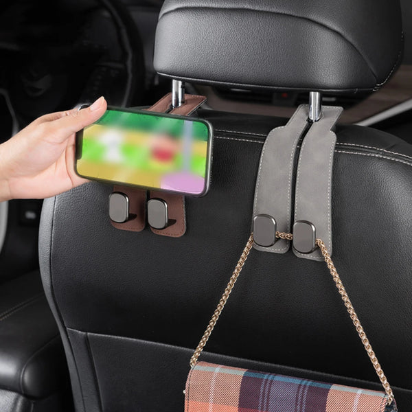 Dual Hooks For Car Seats Back Stable Automotive Organiser Hook For SUV Truck Vehicle
