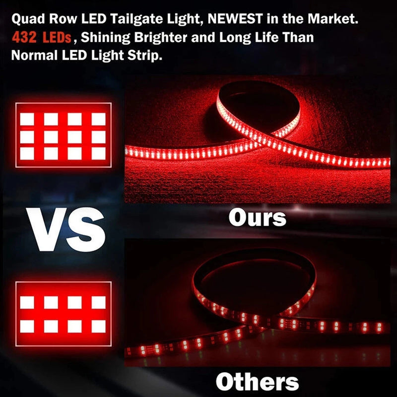 49" 60"Inch LED Tailgate Lights Strip For Ford F150 2015-2022 Driving Turn Signal Brake Reversing Light For Car Pickup 12V