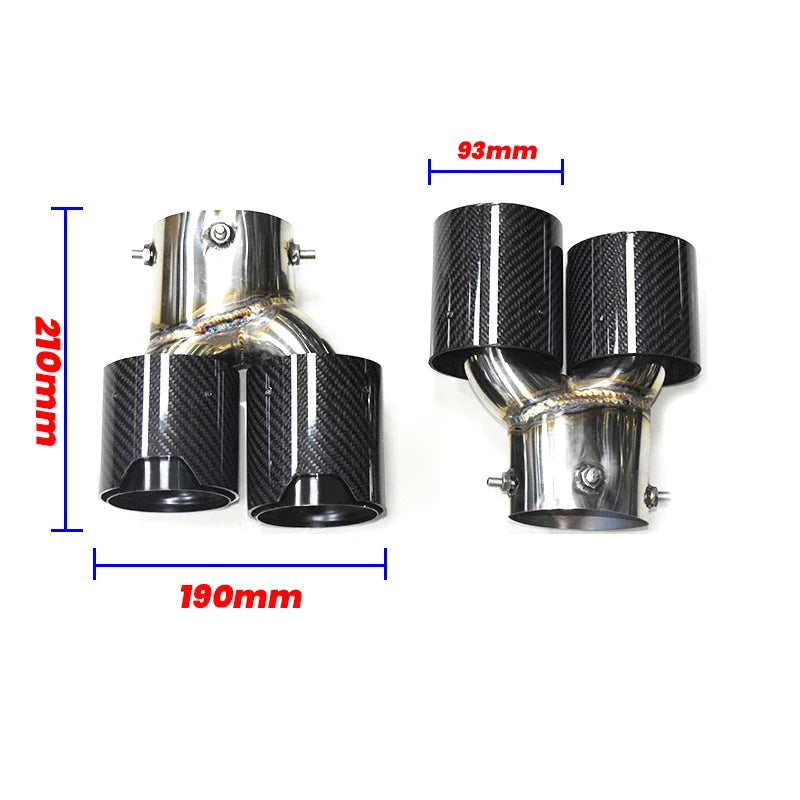 Car Quad Exhaust Tip For BMW G22 G23 G26 M440i 2021 2022+ Dual M Exhaust Pipe Muffler Tip Exhaust System Nozzle Tailpipe