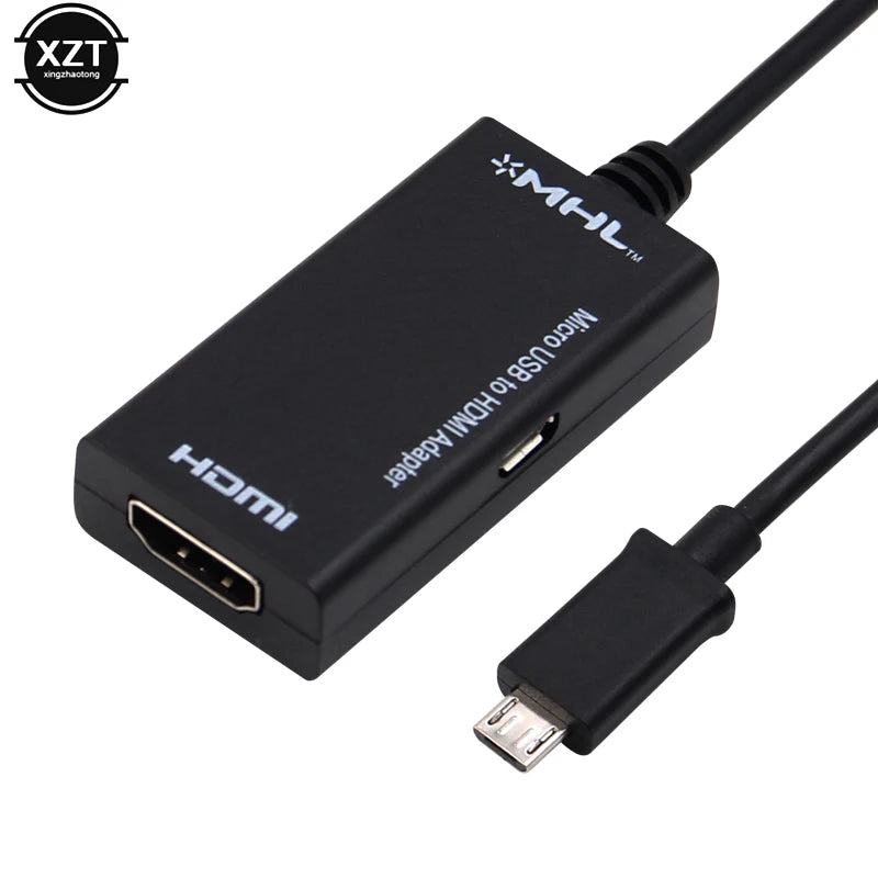Micro USB to HDMI-compatible Male to Female High Speed HDTV Adapter Converter Cable for Phone for Mobile Phone Wholesale