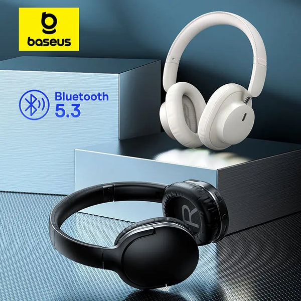Baseus Bowie D03 Wireless Headphone Bluetooth 5.3 40mm Driver Over the Ear Headsets 30hours Playtime Wireless/Wired Earphones