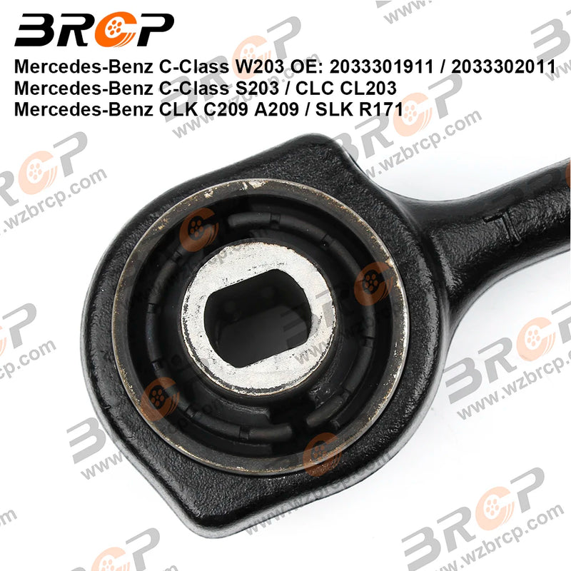 BRCP One Side Front Lower Suspension Straight Control Arm For Mercedes Benz C Class W203 S203 SLK R171 2033303311 2033303411