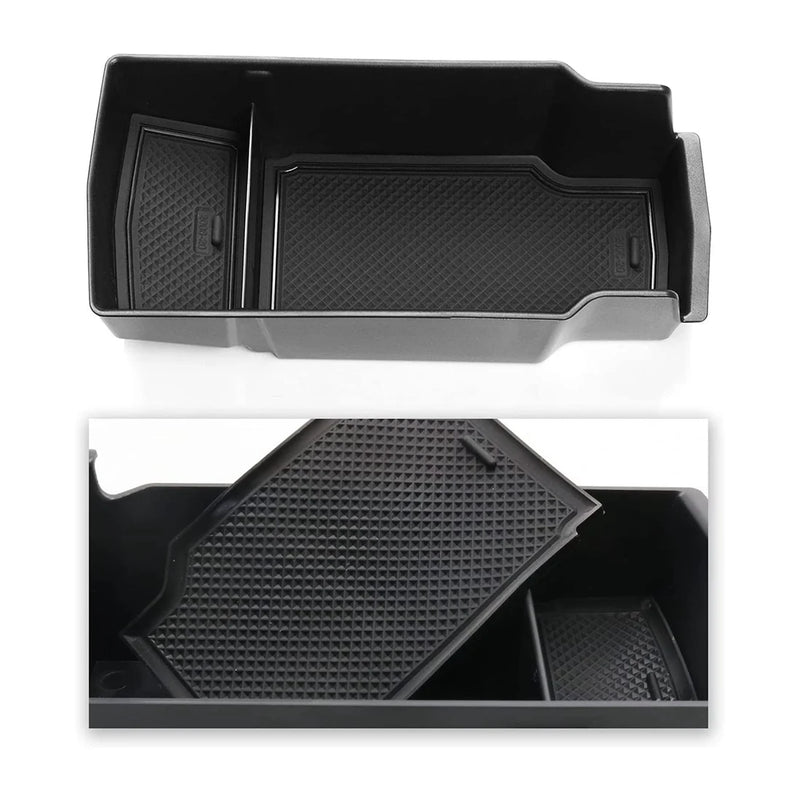 Centre Console Armrest Storage Box Organiser Glove Tray Interior Accessories for Peugeot 2008 2020 2021,Black