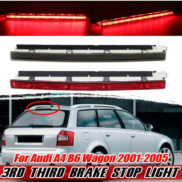 Red/Smoked Third 3rd Brake Light Stop Lamp Lens For Audi A4/S4 B6 Avant Wagon 2001 2002 2003 2004 2005 8E9945097 Car Light