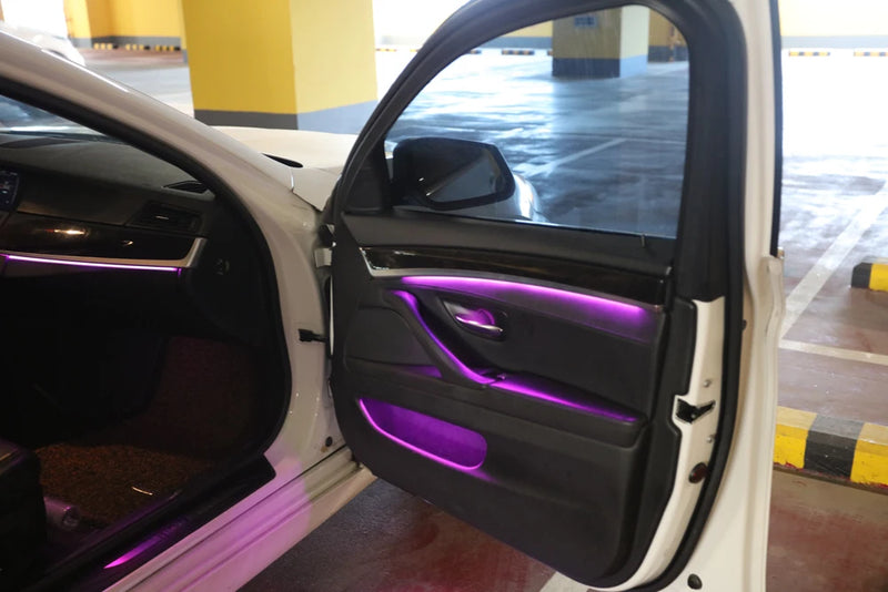 9-color automatic conversion Car neon interior door ambient light decorative lighting for BMW 5 series F10 F11 F18 2010-2018