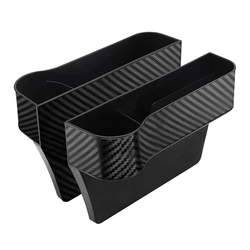2Pcs Car   Catcher Organiser Storage Box Pocket with Cup Holder
