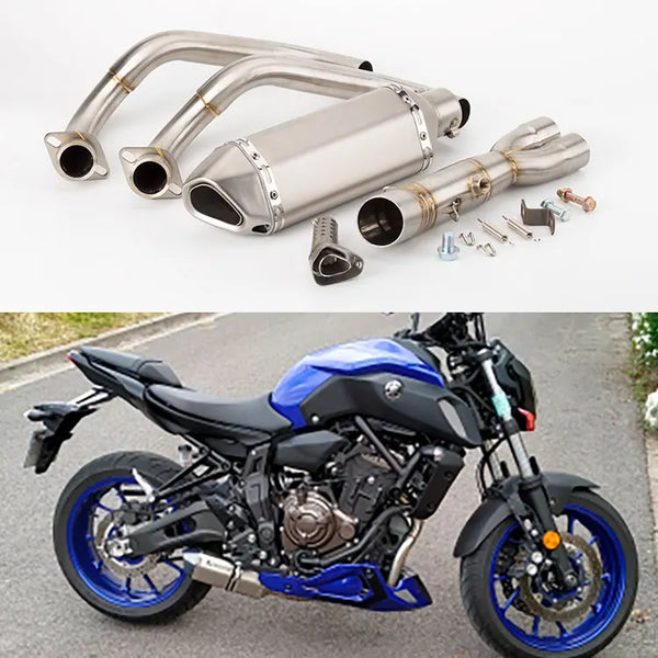 MT07 exhaust Motorcycle Exhaust full system  For YAMAHA MT-07 FZ-07 2014 - 2023 TRACER 7/GT 2020-2023 TRACER 700/GT 2016-2019