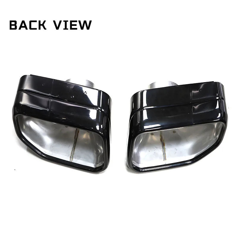 Car Exhaust Tip For BMW X3 G01 X4 G02 30i 2022 Square Exhaust Pipe Black Muffler Tips Welding Exhaust System Nozzle X series