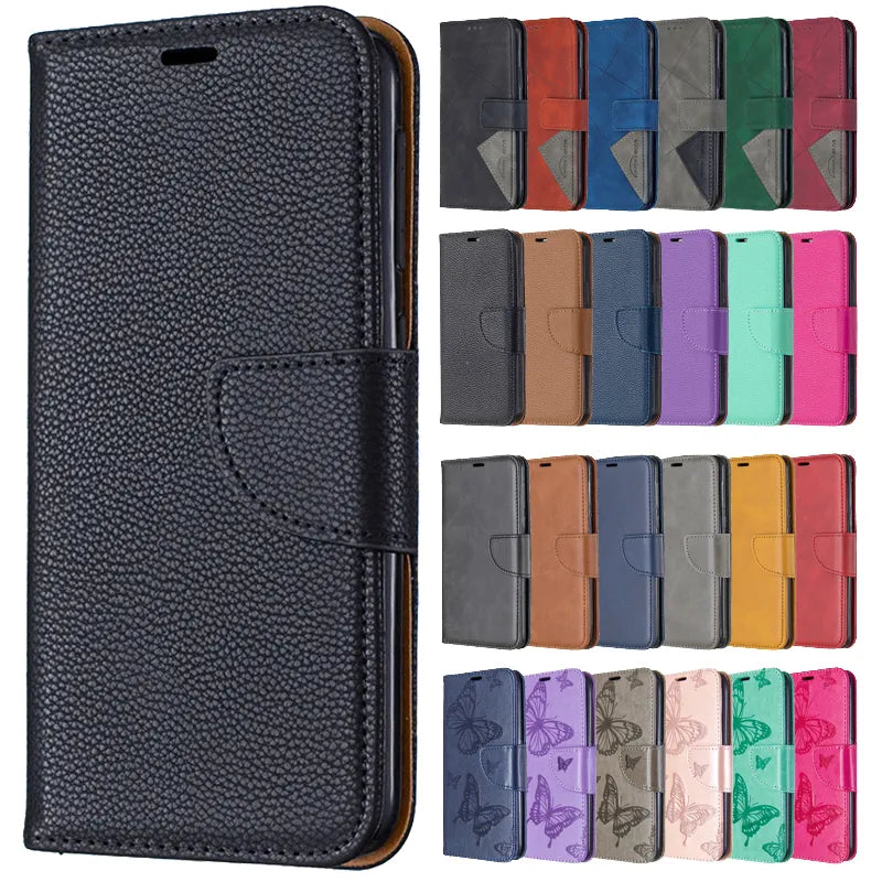 Wallet Flip Case For Redmi 12 Turbo Cover Case on For Xiaomi Redmi 12 12C Redmi12 C Redmi12C Coque Leather Phone Protective Bag