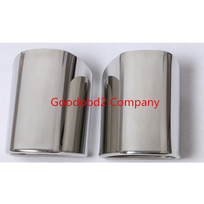 2Pcs Stainless Steel Exhaust Tip Auto System Pipe Muffler Tip For VOLVO XC90 XC60 Car Accessories
