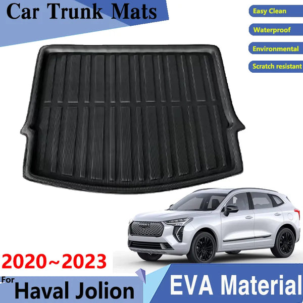 Car Trunk Mats 3D EVA Material for Haval Jolion Accessories 2023 2022 2021 2020 Chulian Car Rear Cargo Tray Trunk Mat Rear Pads