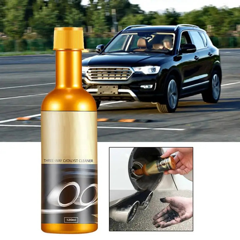 120ml Car Catalytic Converter Cleaner Exhaust Systems Cleaning Agent  Engine Booster Cleaner Boost Up Catalytic Remove Carbon