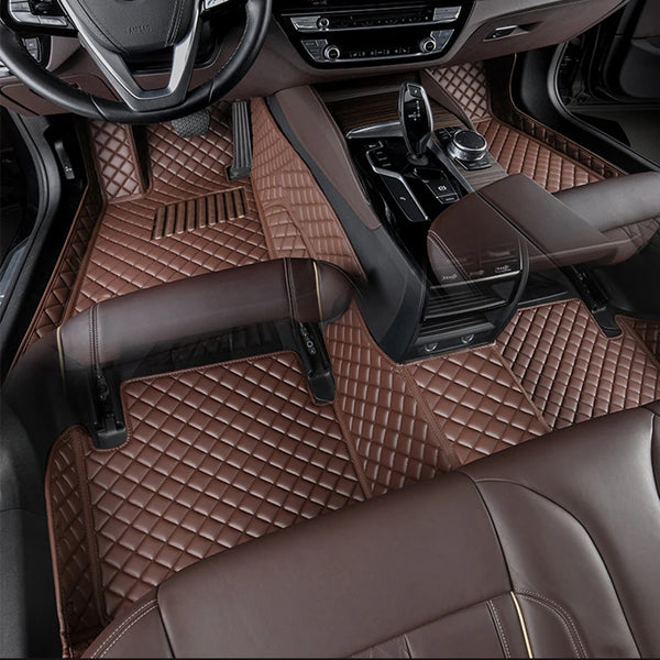 Car Floor Mat For Skoda Octavia 2 Superb 3 Fabia Kodiaq A5 Yeti Rapid Custom Waterproof Leather Foot Pad Auto Accessories