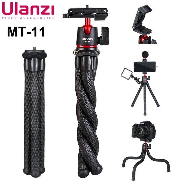 Ulanzi MT-11 Flexible Tripod For Phone DSLR Camera Stand With Remote Control Mini Octopus Legs For iPhone 13 14 Pro Max Holder