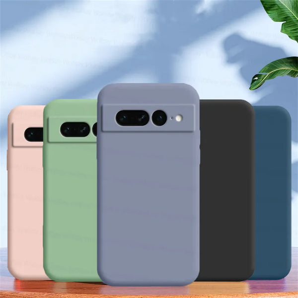 For Google Pixel 7 Pro Case Google Pixel 6A 7A 6 7 8 Pro Cover Cases Shockproof Liquid Silicone Phone Cover Google Pixel 7 Pro