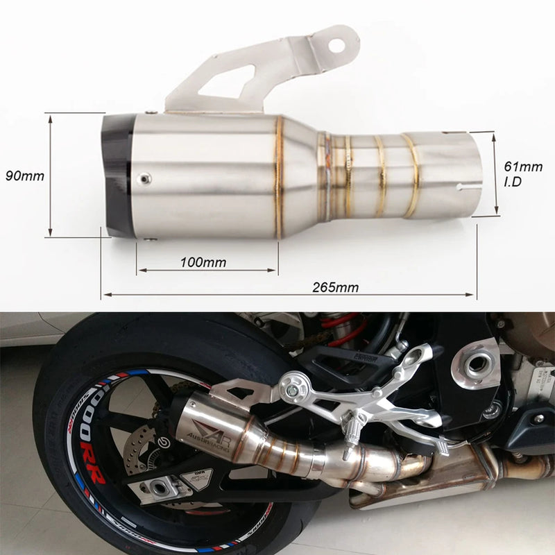 motorcycle modified for BMW S1000RR S1000RR 2019-2023 motorcycle exhaust escape system modified link tube S1000RR exhaust