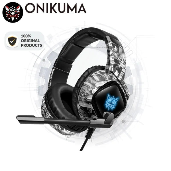 ONIKUMA K19 Gaming Headset Headphones Wired Noise Cancelling Stereo Earphones With Mic