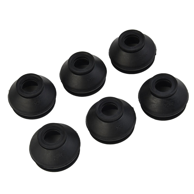 6Pcs Ball Joint Boot Dust Boot Covers Rubber Black Universal Car Truck Suspension Steering Parts Accessories Replacement