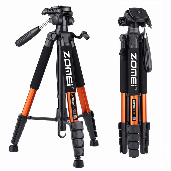 187cm/73.6in Tall Zomei Aluminum Alloy Portable Tripod for Camera DSLR Canon Nikon, 360 Degree Panorama Photography Phone Stand
