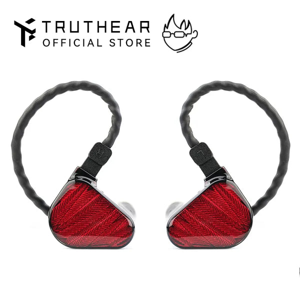 TRUTHEAR x Crinacle ZERO:RED Dual Dynamic Drivers In Ear Headphone with 0.78 2Pin Cable