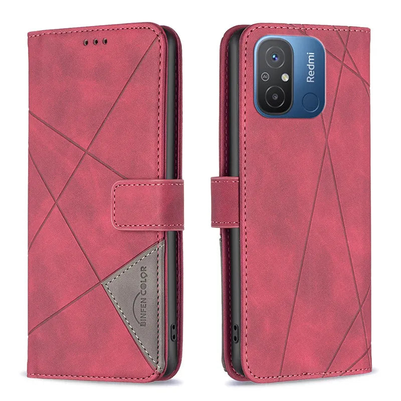 Wallet Flip Case For Redmi 12C Cover Case on For Xiaomi Redmi 12C Redmi12C Redmi12 C Coque Leather Phone Protective Bags