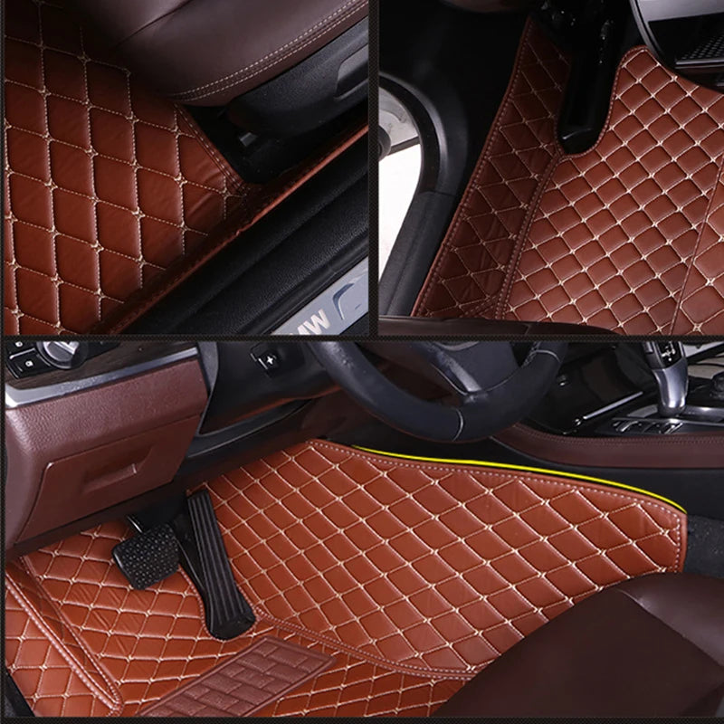 Car Floor Mat For MG HS Plug-in PHEV EHS AS23 2020 2021 2022 Leather Mats Protective Carpet Anti Dirty Foot Pad Car Accessories