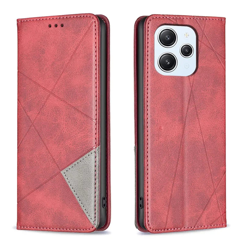 On For Redmi 12 12C Case Magnetic Wallet Leather Flip Phone Cover For Xiaomi Redmi 12 12C A2 A1+ 11A 10C 10A 10 2022 5G Coque