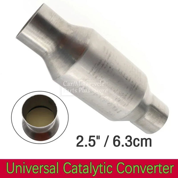 2.5" Universal Car Catalytic Converter Exhaust Systems Muffler Length 11" 400 Ceramic/200 Cell Metal Substrate Engine Accessorie