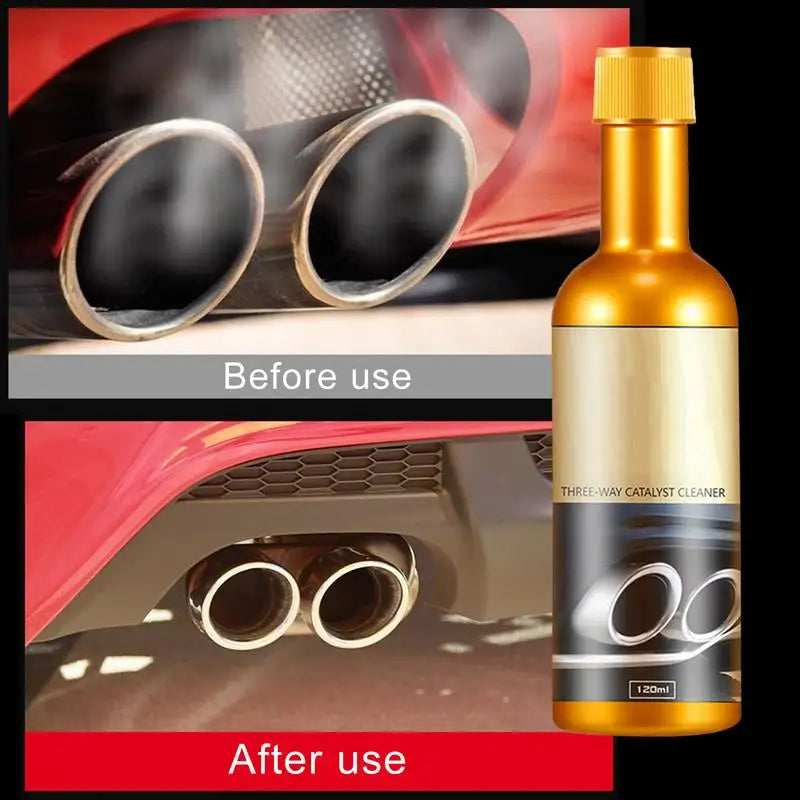 120ml Car Catalytic Converter Cleaner Exhaust Systems Cleaning Agent  Engine Booster Cleaner Boost Up Catalytic Remove Carbon