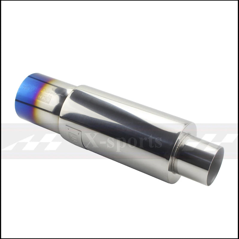 Car motorbike Exhaust systems Muffler Tip Universal Stainless steel ID 51MM 57MM 63MM outlet 90mm styling Silencer tail pipe