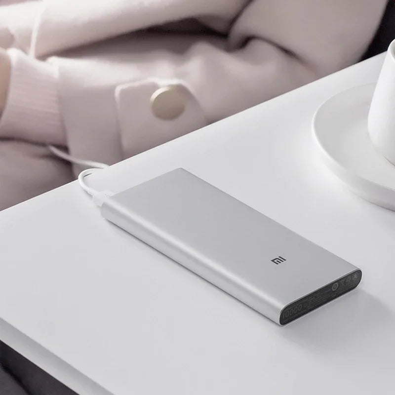 Xiaomi Power Bank 10000mAh PLM12ZM USB Type C QC3.0 18W Fast Charging Spare Powerbank Portable MI Quick Charge External Battery
