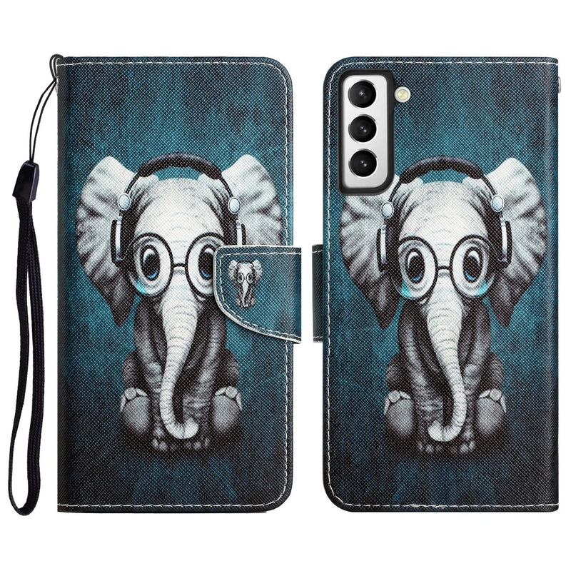 Redmi12 Leather Case For Xiaomi Redmi 12 Flip Wallet Card Slot Holder Fashion Cartoon Painted Phone Book Cover