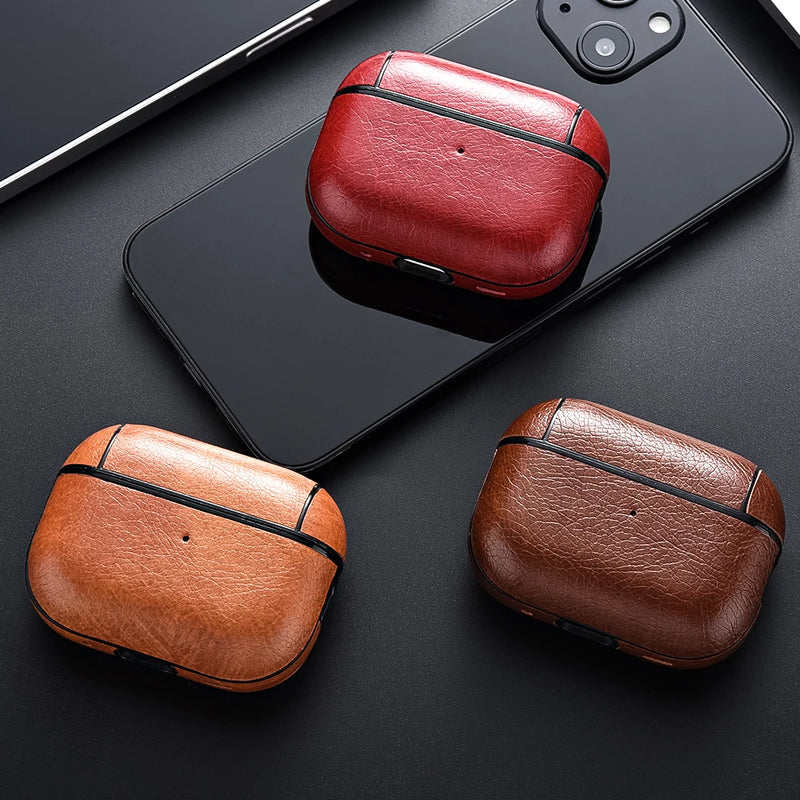 Leather Hard Plastic Cover for AirPods Pro 2 Case for AirPods Pro2 Pro 2nd GEN Funda For AirPod 3 Pro 2023 Case Headphone Coque