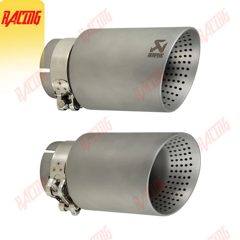 1 piece Exhaust Tip Matte 304 Stainless Steel Car Muffler System for AK Car Muffler Decoration