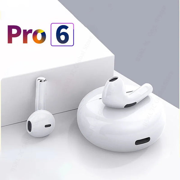 Original Air Pro 6 TWS Wireless Bluetooth Earphones Mini Pods Earbuds Earphone Headset For Xiaomi Android Apple iPhone Headphone