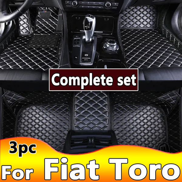 Custom Car Floor Mats For Fiat Toro 2016-2022 DropShipping Interior Accessories 100% Fit Leather Carpets Rugs Foot Pads
