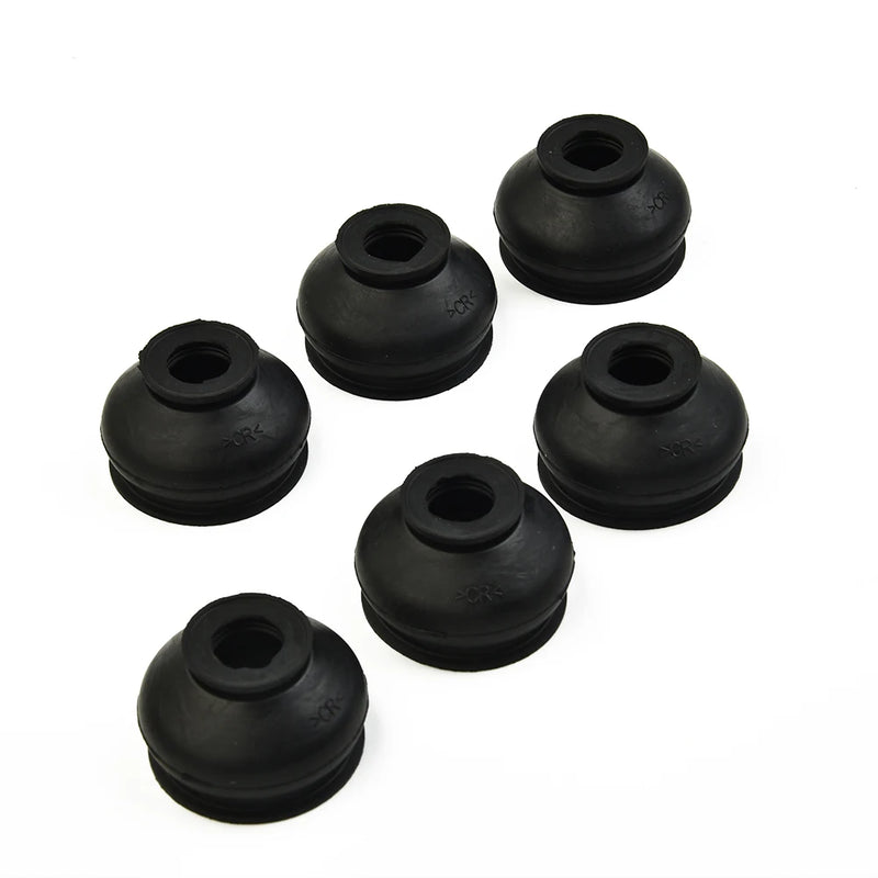 6Pcs Car Suspension Steering Ball Joint Rubber Dust Boot Cover Tie Rod End Sets Auto Replacement Part Universal Accessories