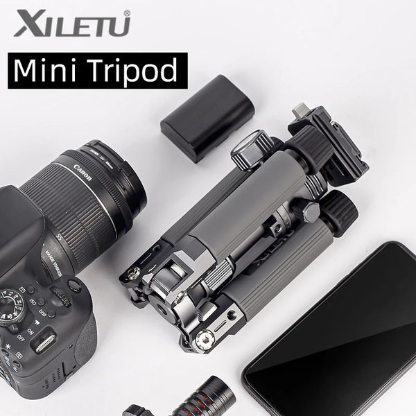 XILETU M5G Mini Portable Lightweight Travel Tripod Tabletop Video Mini Tripod with 360 Degree Ball Head for Camera DSLR SLR