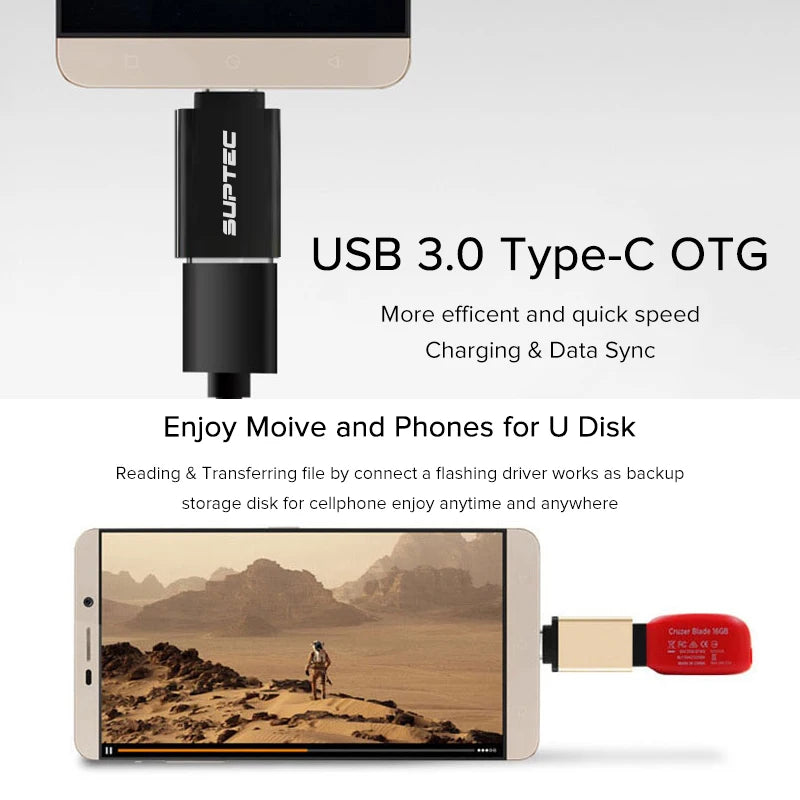 USB OTG Type C to USB 3.0 Adapter OTG Fast Charging Data Type-C Mobile Phone Cables Converter for Macbook Samsung Xiaomi Huawei